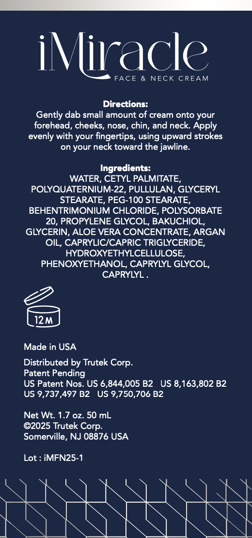 Crème visage et cou iMiracle – Solution raffermissante et anti-âge ultime